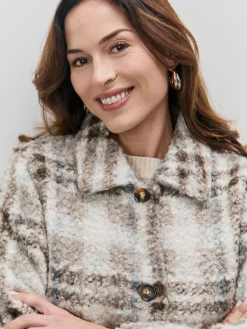Encuentro Moda ABRIGO CUADROS RIZO