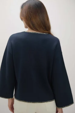 Encuentro Moda ABRIGO DETALLE PESPUNTE