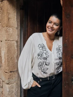 Encuentro Moda BLUSA BORDADO MANGAS