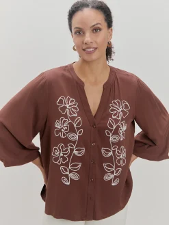 Encuentro Moda BLUSA BORDADO MANGAS