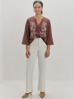 Encuentro Moda BLUSA BORDADO MANGAS