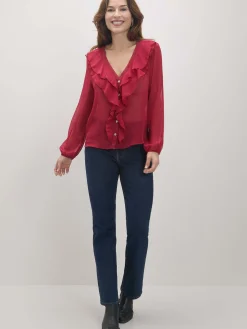 Encuentro Moda blusa volantes