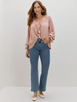 Encuentro Moda BLUSA VOLANTES LAZOS