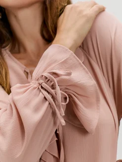 Encuentro Moda BLUSA VOLANTES LAZOS