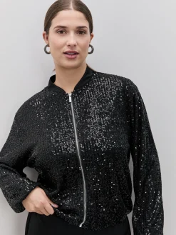 Encuentro Moda BOMBER DE LENTEJUELAS