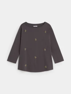 Encuentro Moda CAMISETA BORDADA ESTRELLAS
