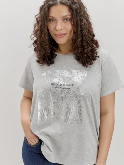 Encuentro Moda CAMISETA BRILLO PLATEADO