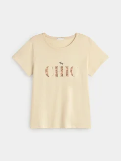 Encuentro Moda CAMISETA LETRAS ANIMAL