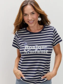 Encuentro Moda CAMISETA LETRAS FLORES