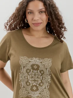 Encuentro Moda CAMISETA PAISLEY BICOLOR