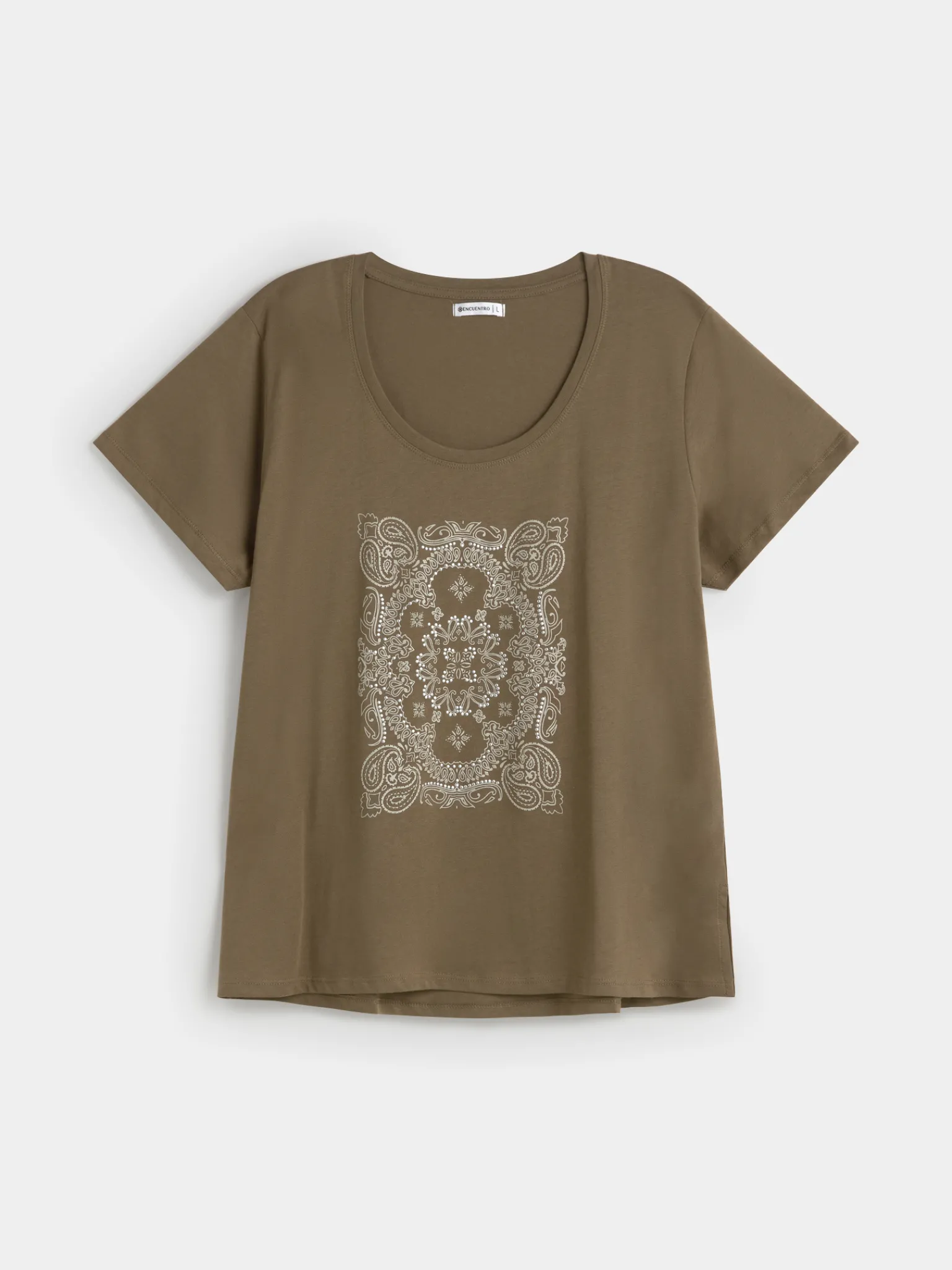 Encuentro Moda CAMISETA PAISLEY BICOLOR