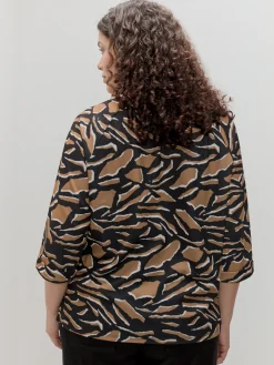 Encuentro Moda CAMISETA RANGLAN ESTAMPADA
