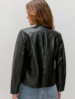 Encuentro Moda CAZADORA EFECTO PIEL CUELLO MAO