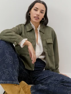 Encuentro Moda CHAQUETA ANTELINA CREMALLERA