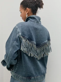 Encuentro Moda CHAQUETA DENIM FLECOS