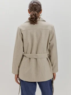 Encuentro Moda CHAQUETA LARGA CINTURÓN