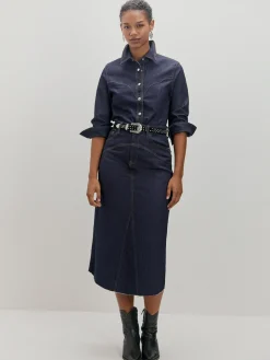 Encuentro Moda FALDA MIDI VAQUERA