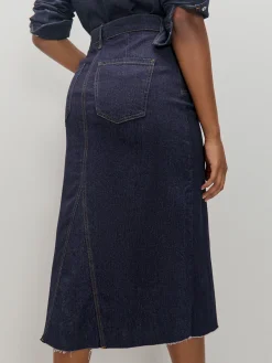 Encuentro Moda FALDA MIDI VAQUERA