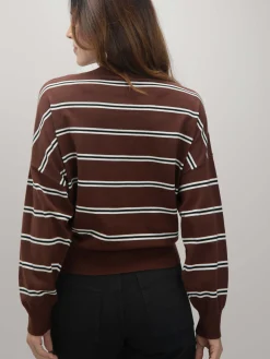 Encuentro Moda JERSEY RAYAS MARRON