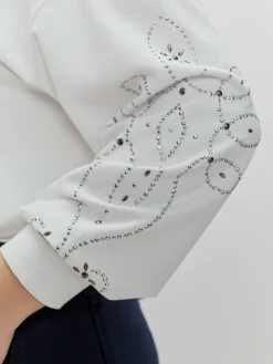 Encuentro Moda SUDADERA TACHAS PLATEADAS