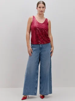 Encuentro Moda TOP LENTEJUELAS