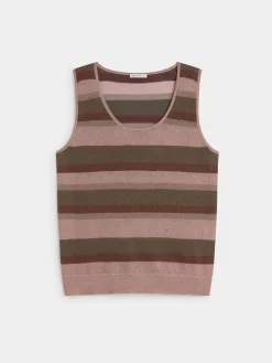 Encuentro Moda TOP RAYAS METALIZADAS