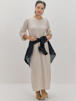 Encuentro Moda VESTIDO LANOSO PLISADO