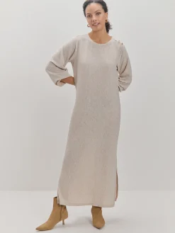 Encuentro Moda VESTIDO LANOSO PLISADO